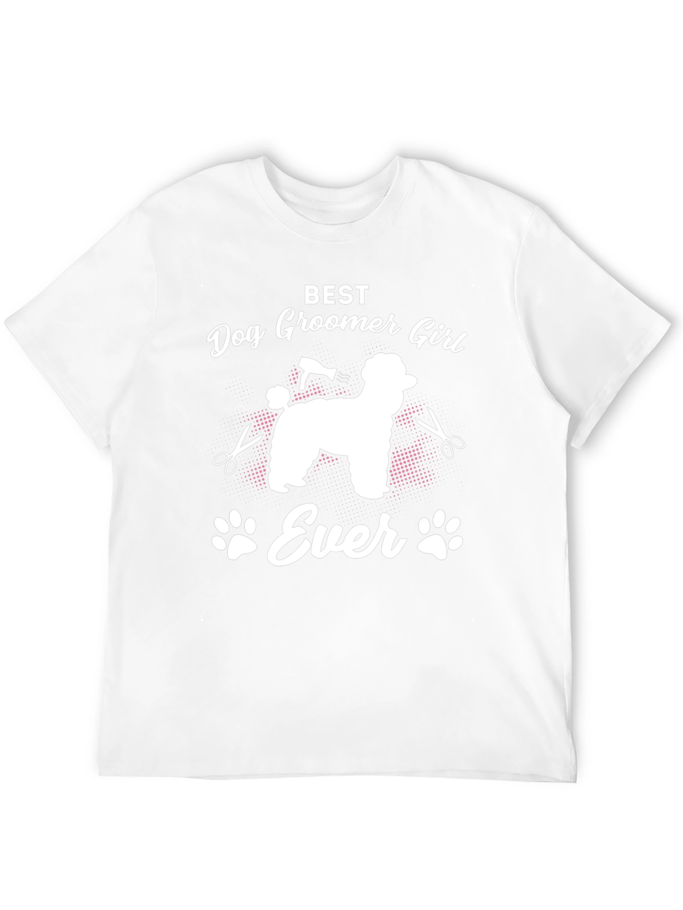 Camiseta Negra Best Dog Groomer Girl Ever