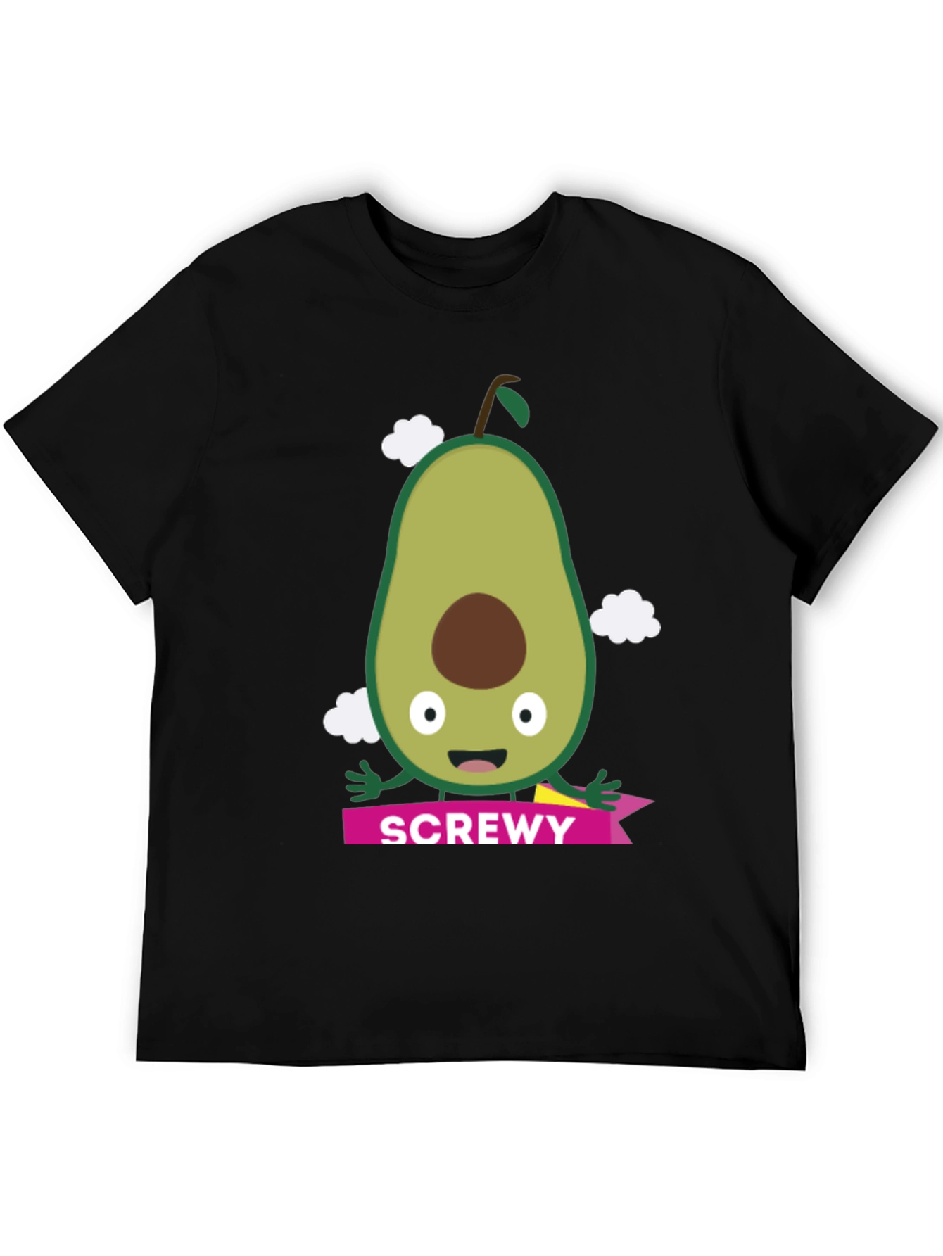 Camiseta Negra con Aguacate SCREWY