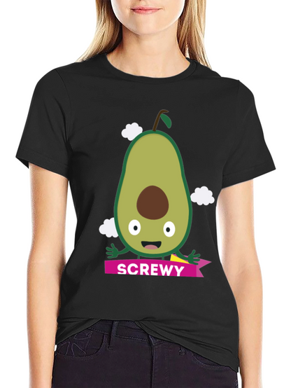 Camiseta Negra con Aguacate SCREWY