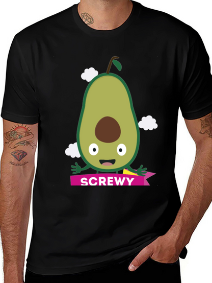 Camiseta Negra con Aguacate SCREWY