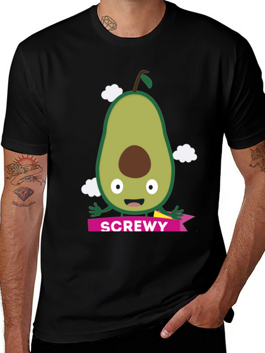 Camiseta Negra con Aguacate SCREWY