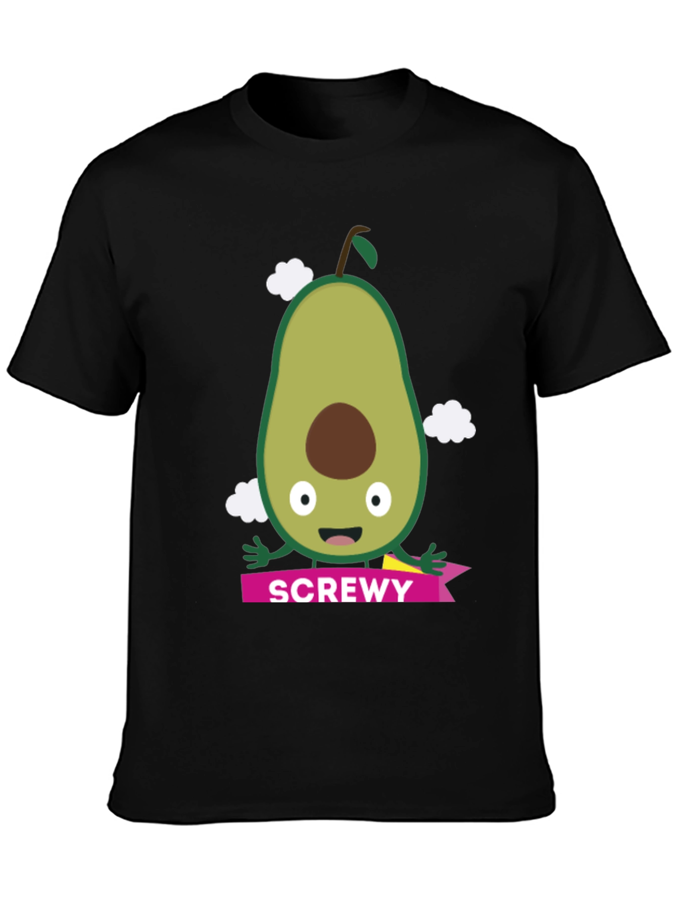 Camiseta Negra con Aguacate SCREWY