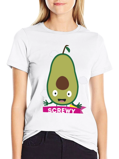 Camiseta Negra con Aguacate SCREWY