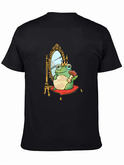 Camiseta Hombre Rana Príncipe Corona Espejo