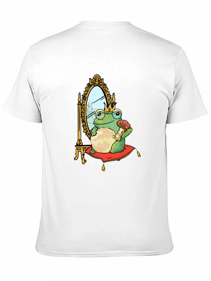 Camiseta Hombre Rana Príncipe Corona Espejo