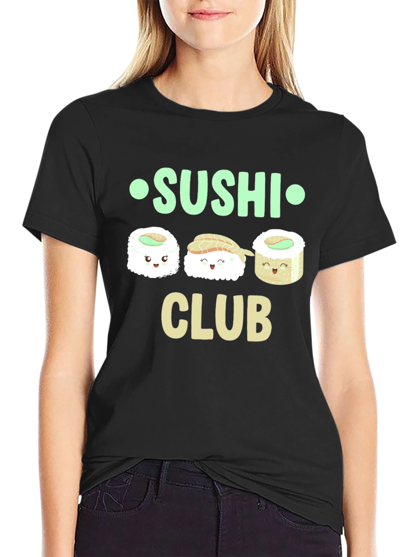 Camiseta Negra Sushi Club