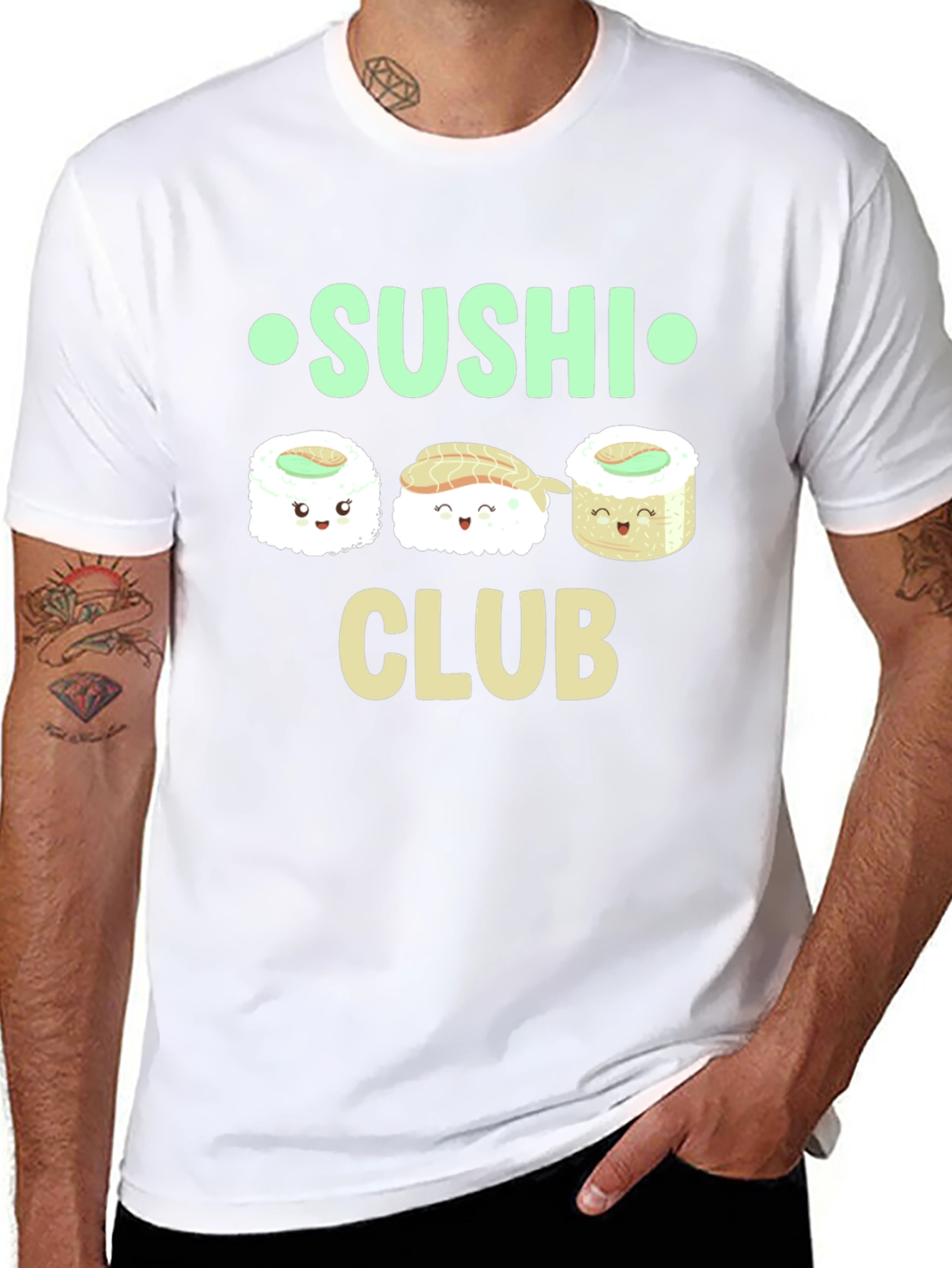 Camiseta Negra Sushi Club