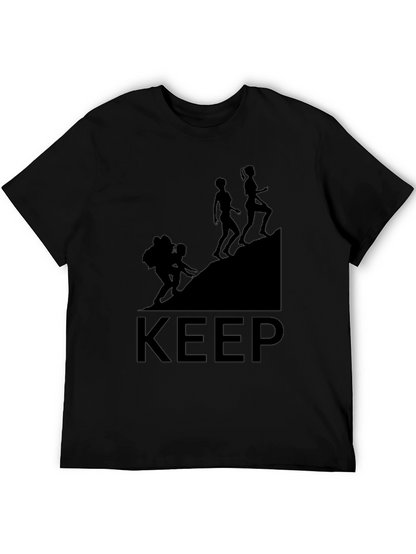 Camiseta Negra Keep Climbing
