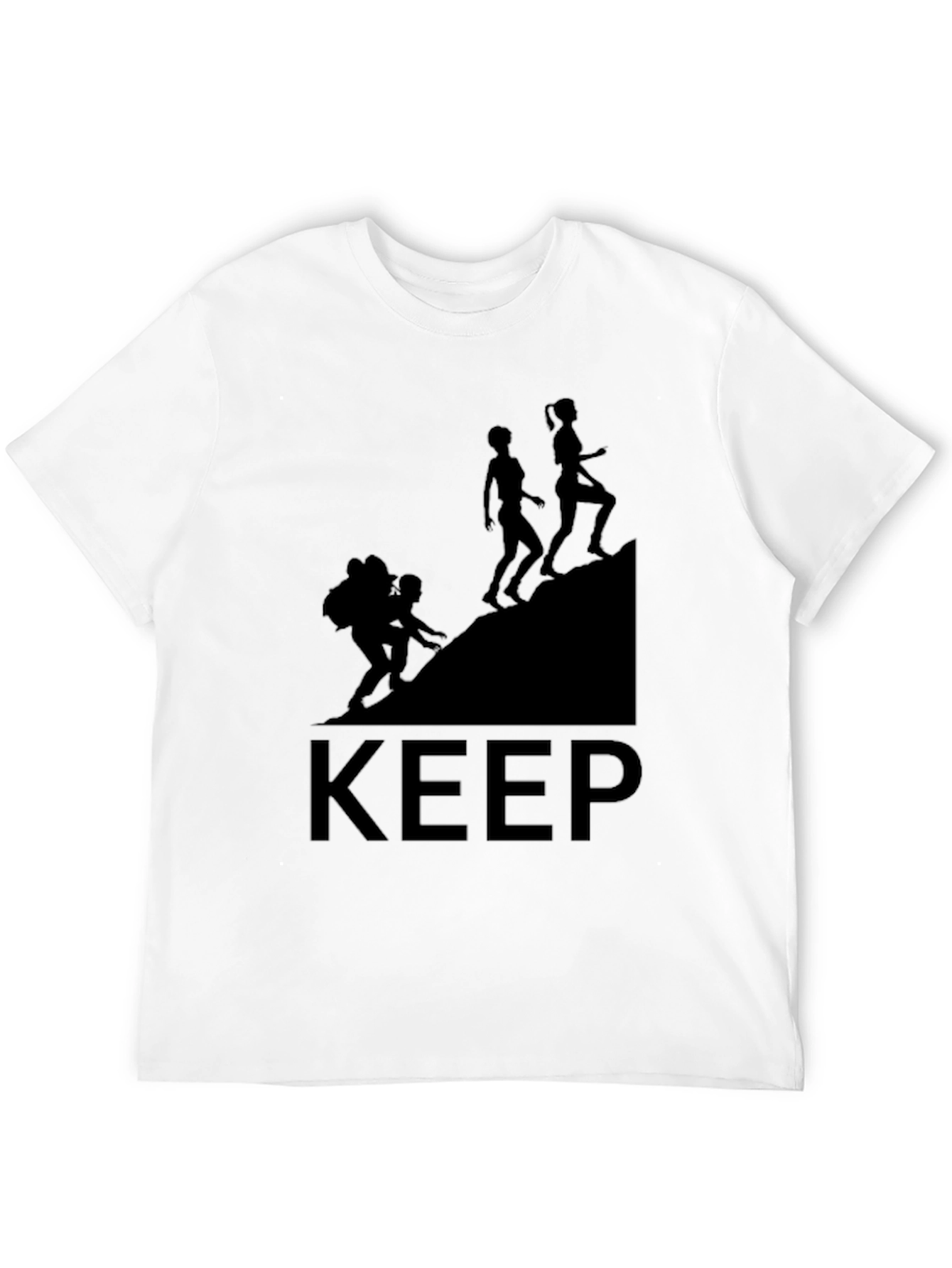 Camiseta Negra Keep Climbing