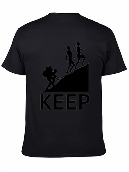 Camiseta Negra Keep Climbing