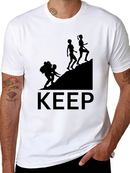 Camiseta Negra Keep Climbing