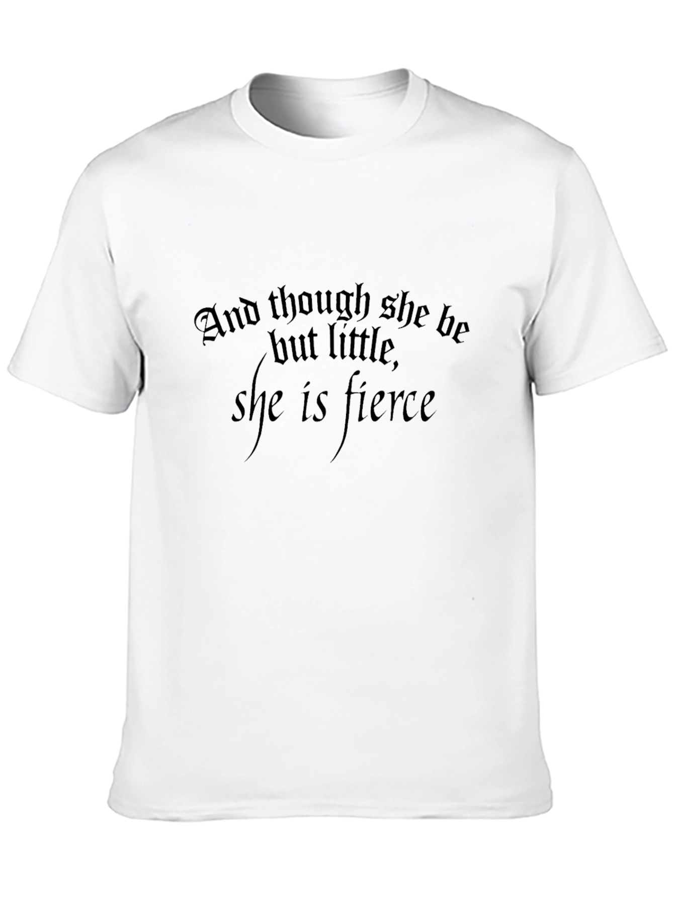 Camiseta Negra: Aunque pequeña es feroz