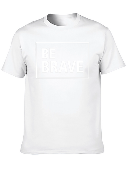 Camiseta Negra Be Brave para Hombre