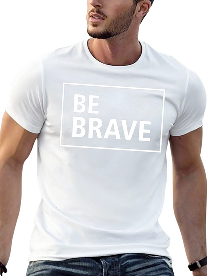 Camiseta Negra Be Brave para Hombre