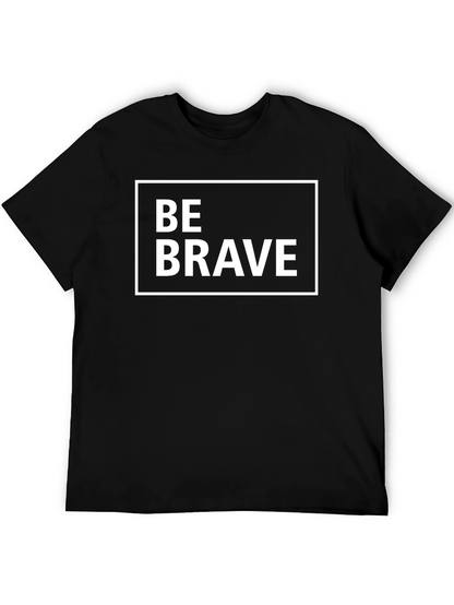 Camiseta Negra Be Brave para Hombre