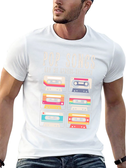 Camiseta Retro Pop Songs Stress-Reliever
