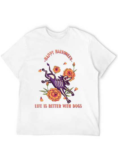 Camiseta Halloween Life is Better With Dogs