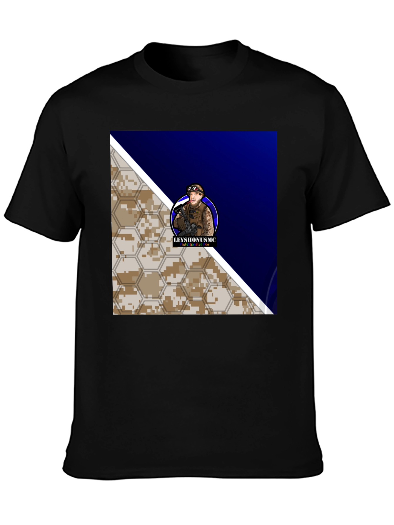 Camiseta Hombre Diseño Militar Leyshonusmc