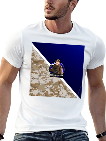 Camiseta Hombre Diseño Militar Leyshonusmc
