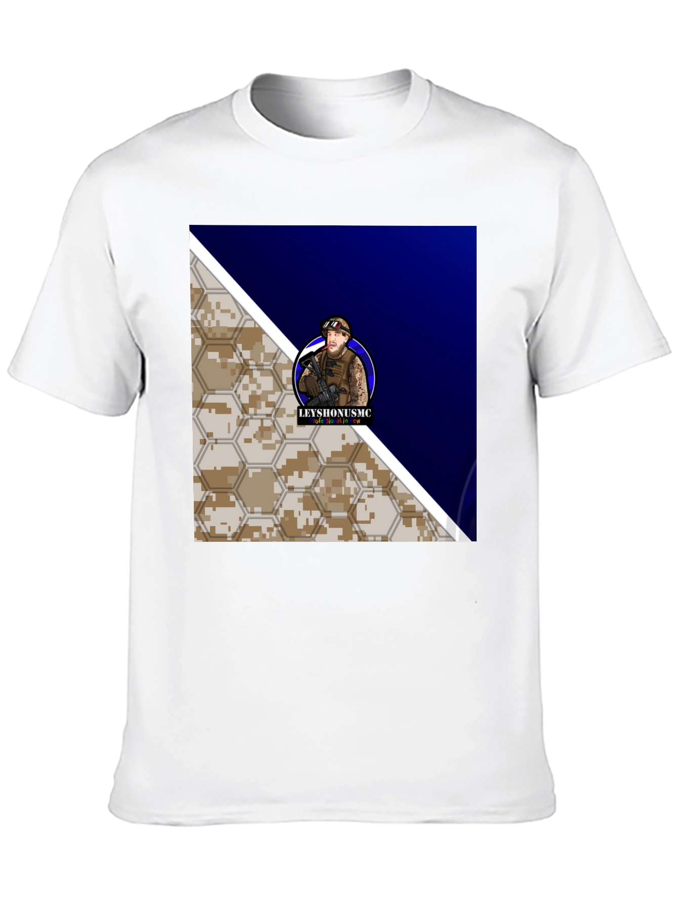 Camiseta Hombre Diseño Militar Leyshonusmc