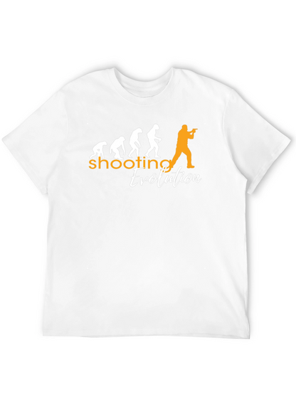 Camiseta Negra con Diseño de Evolución del Tiro