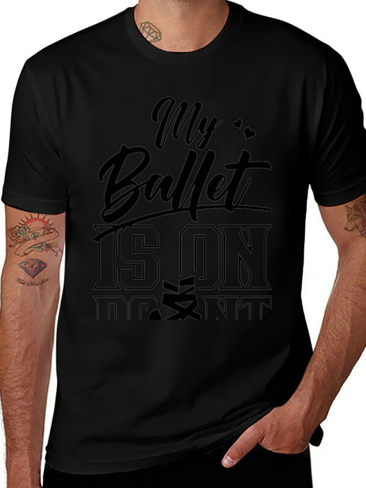Camiseta Negra My Ballet IS ON para Amantes de la Danza