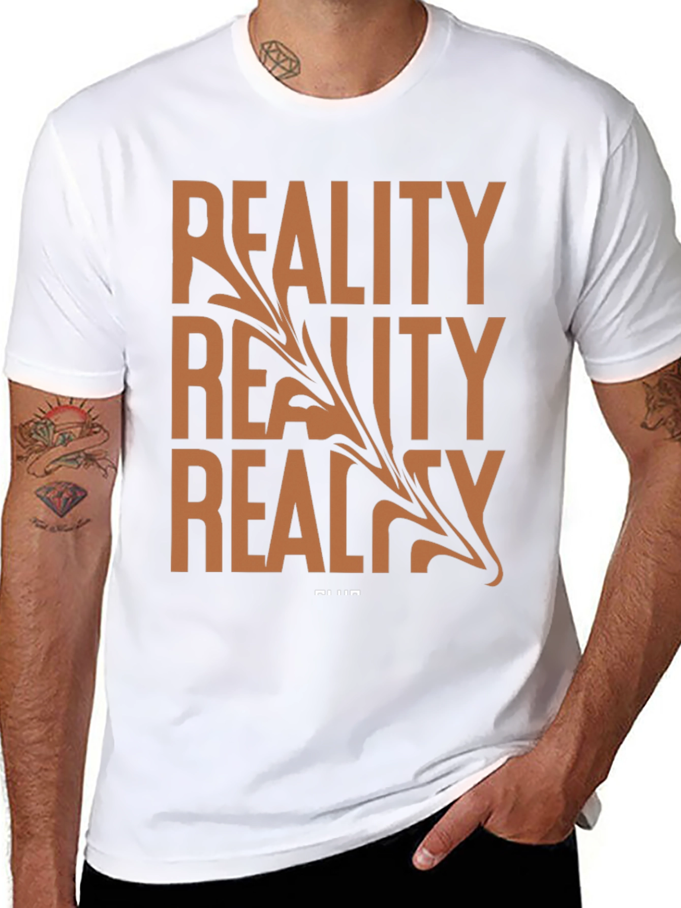 Camiseta Negra Hombre Reality