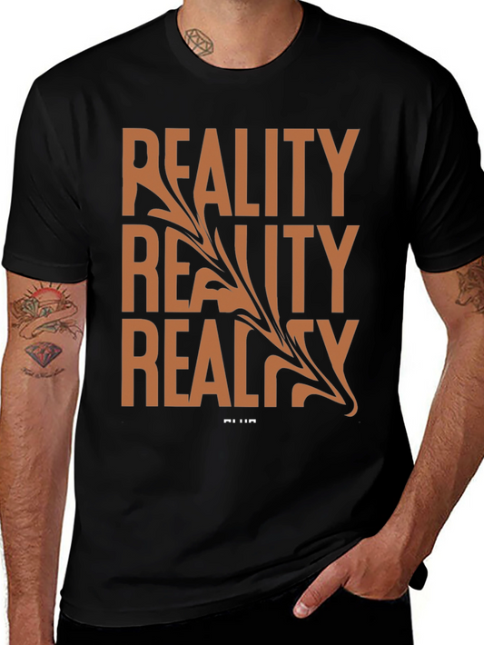 Camiseta Negra Hombre Reality