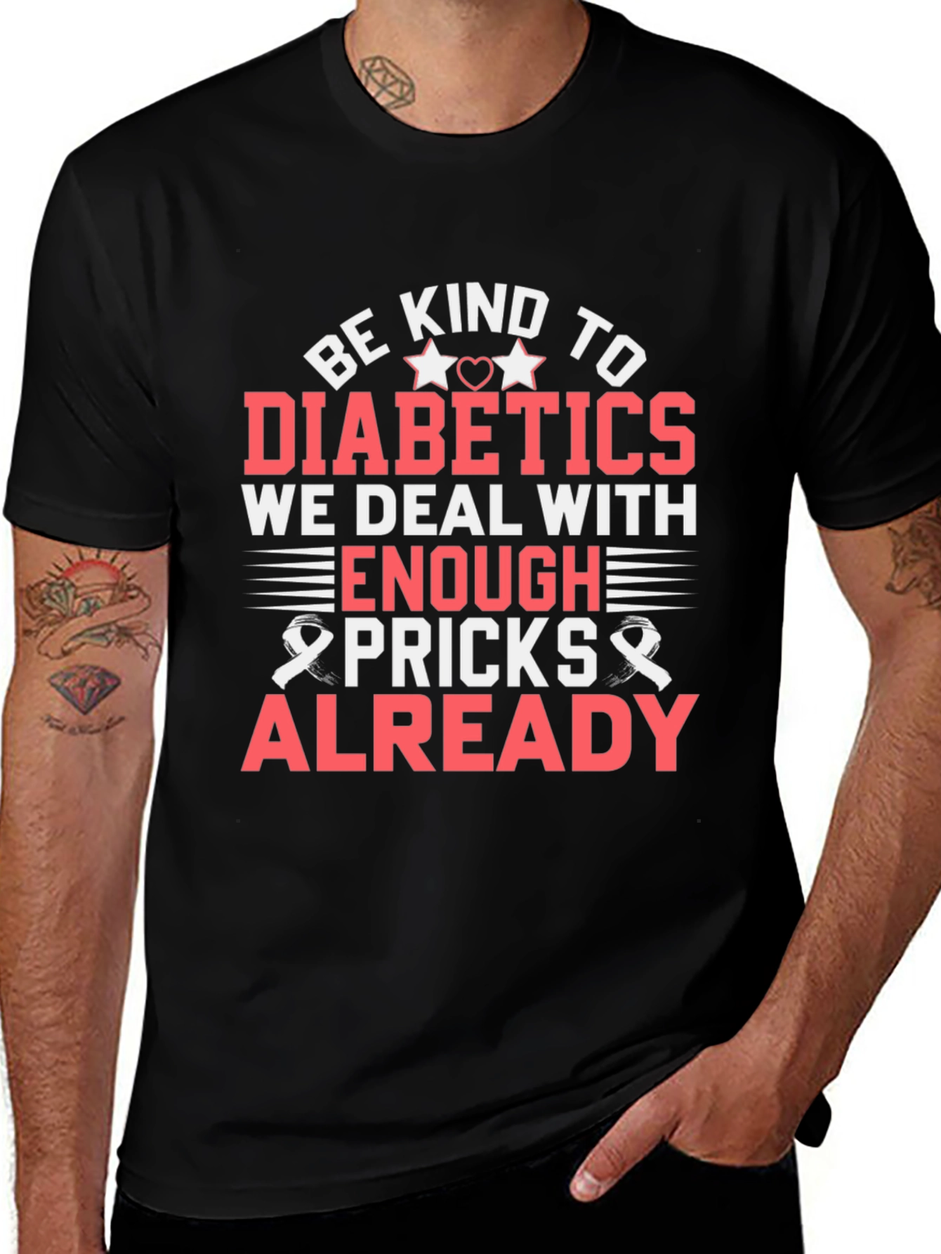 Camiseta Sé amable con los diabéticos