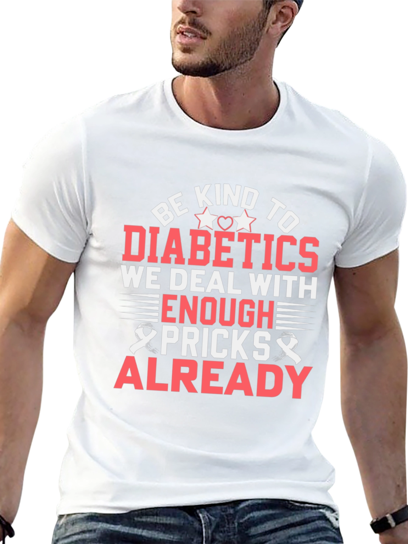 Camiseta Sé amable con los diabéticos