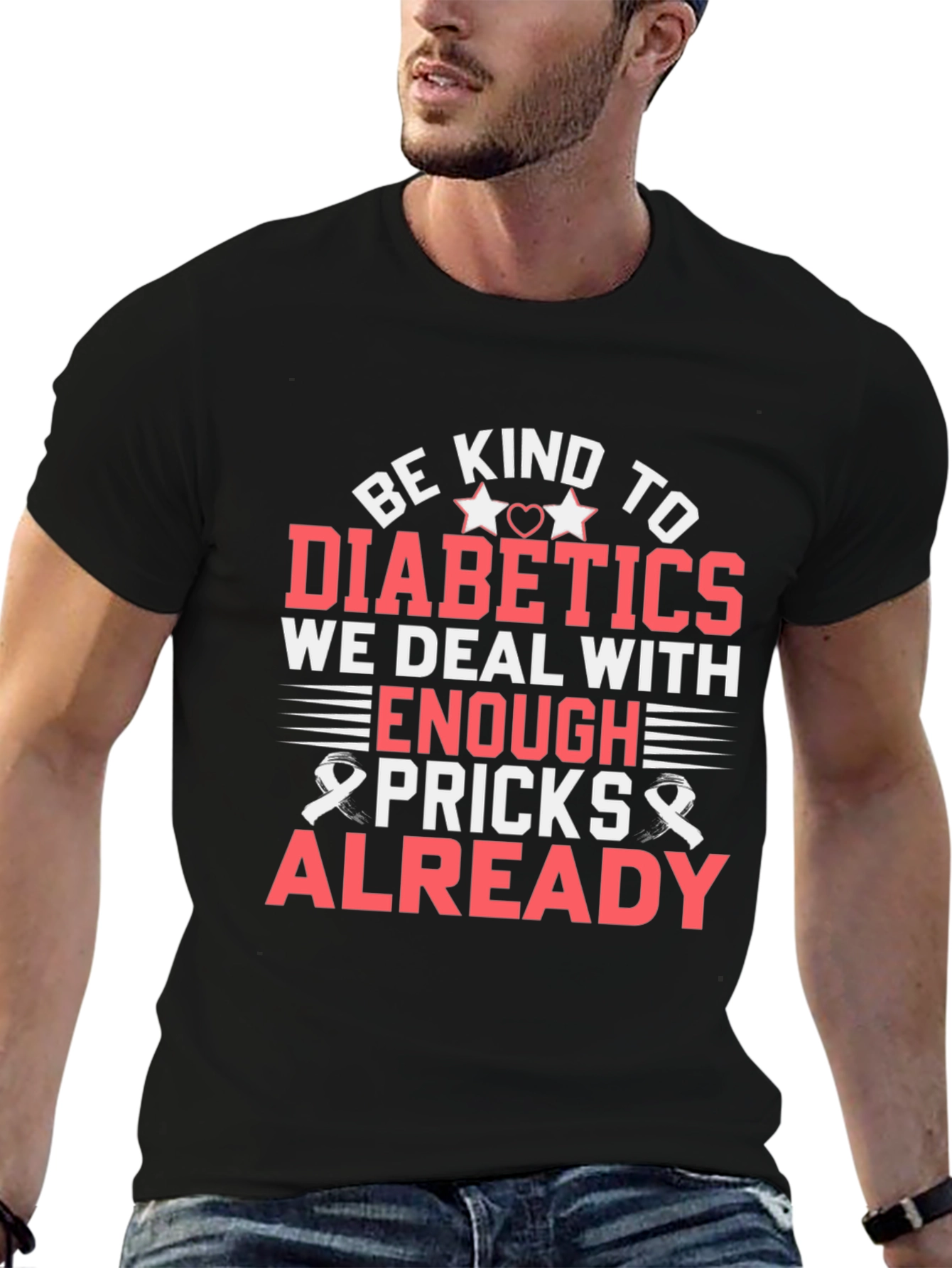 Camiseta Sé amable con los diabéticos