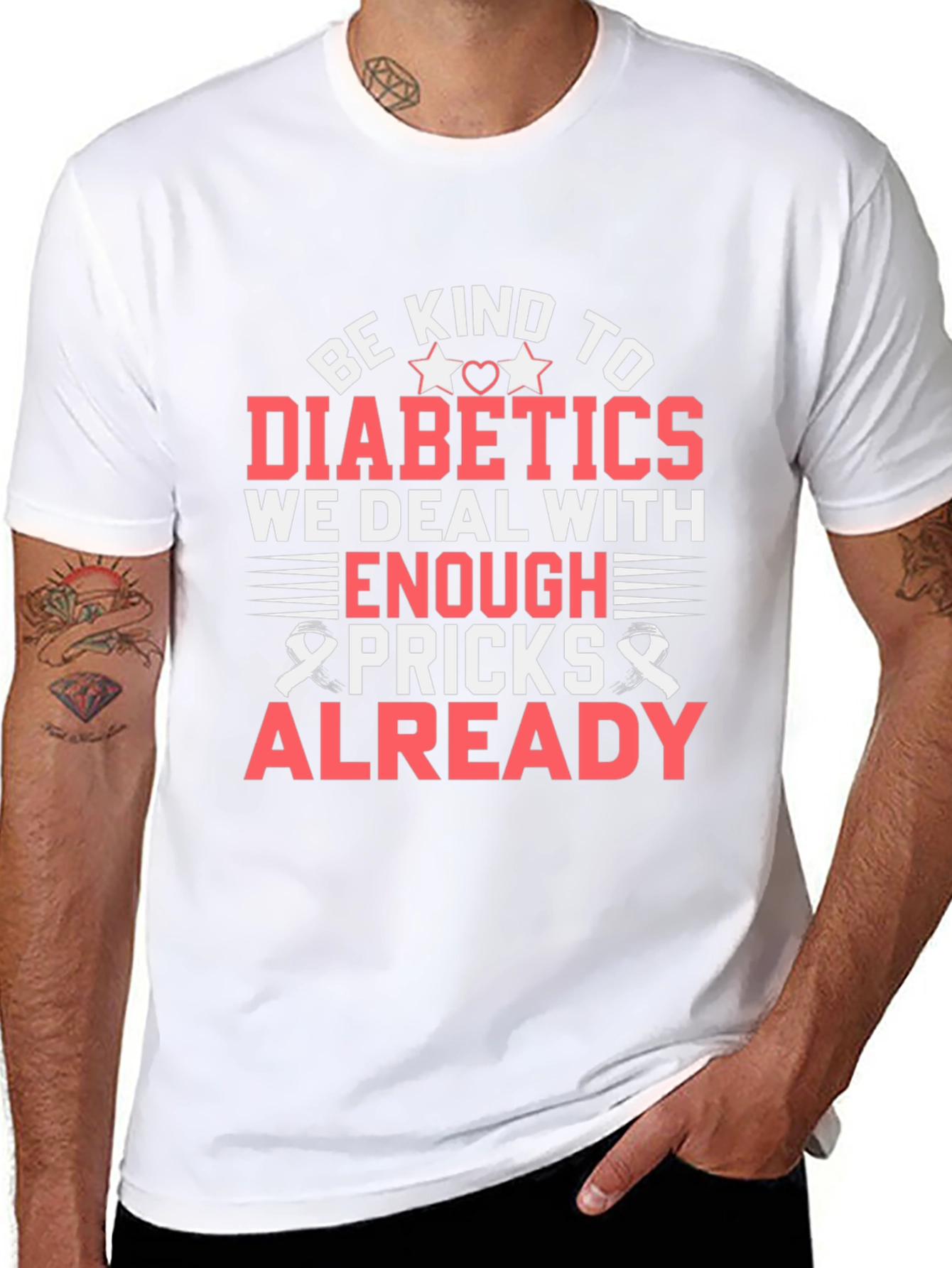 Camiseta Sé amable con los diabéticos