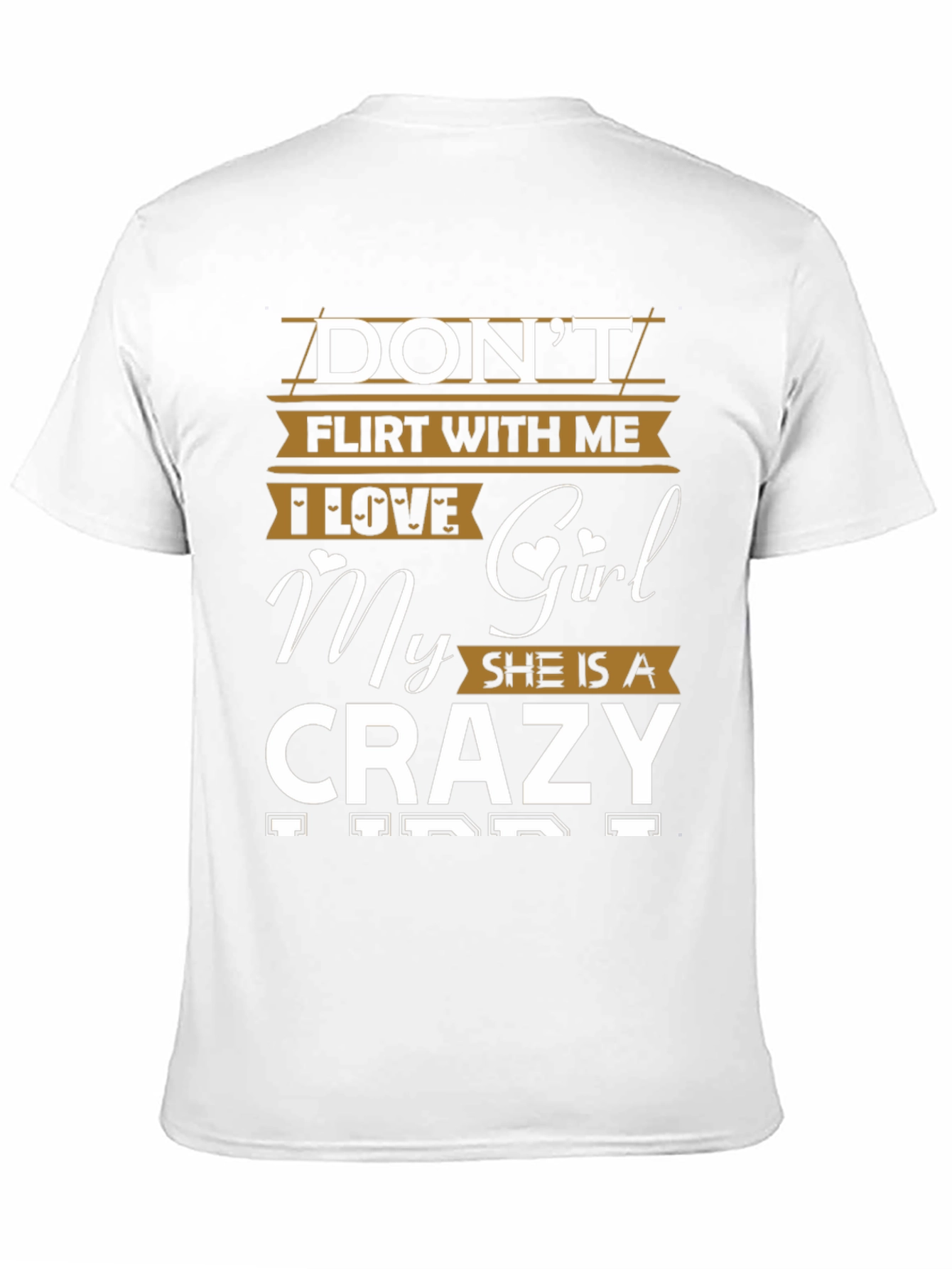 Camiseta Divertida No Flirtees Amo a Mi Chica Loca