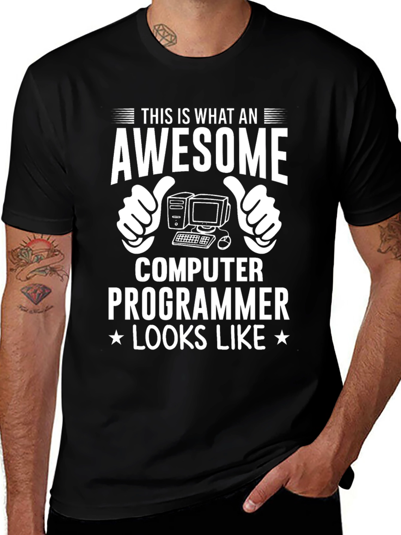 Camiseta Programador Awesome Looks Like