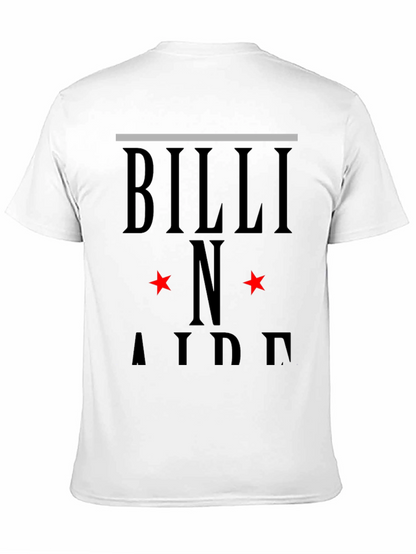 Camiseta Negra Billi N Aide Diseño Estrellas