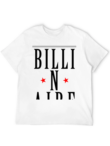 Camiseta Negra Billi N Aide Diseño Estrellas