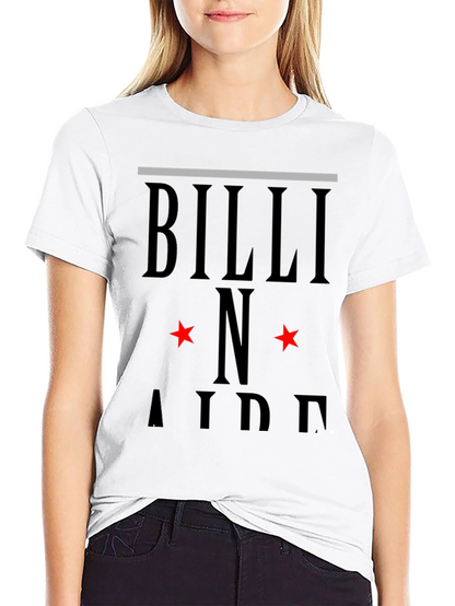 Camiseta Negra Billi N Aide Diseño Estrellas