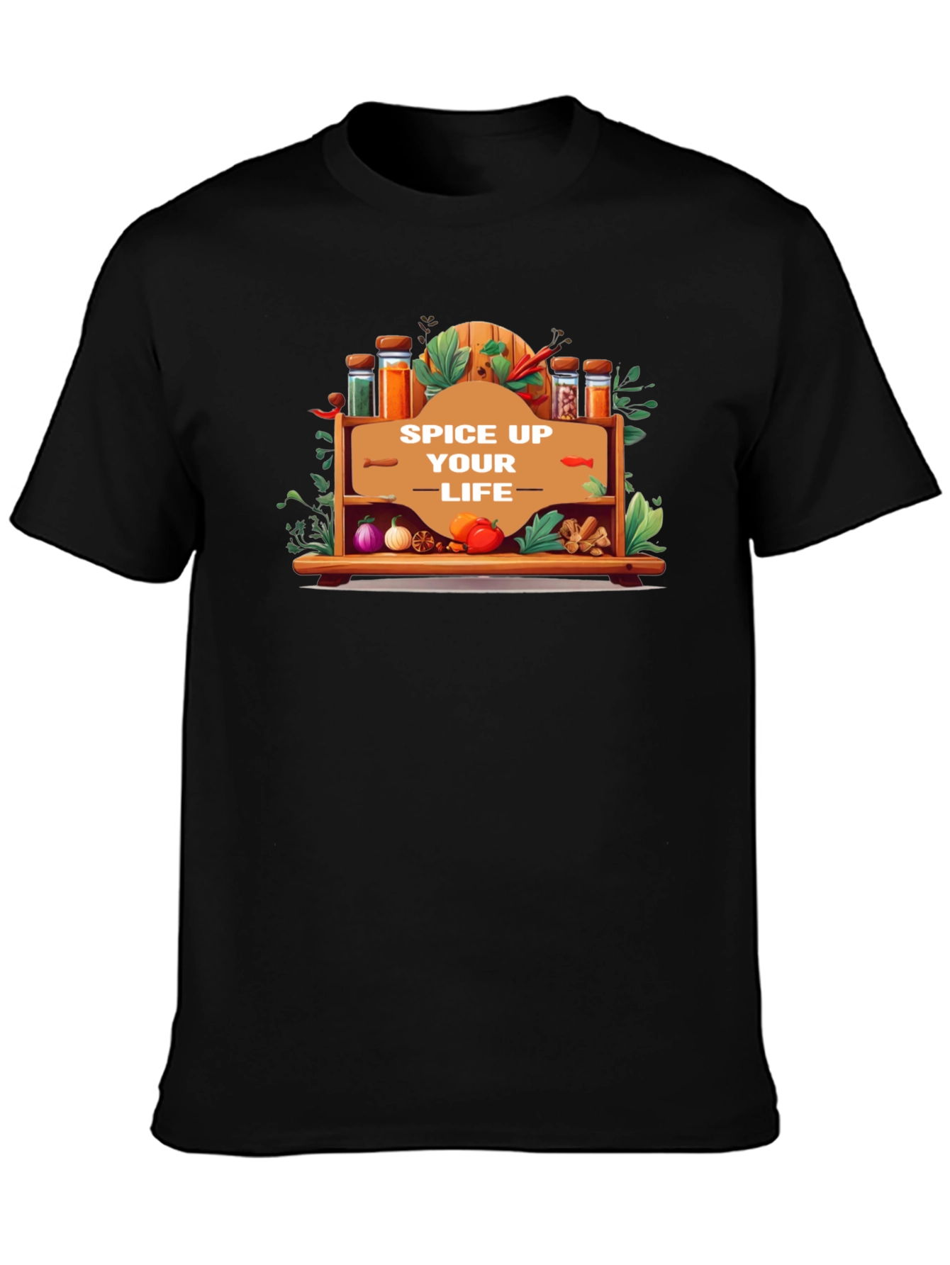 Camiseta Negra Spice Up Your Life