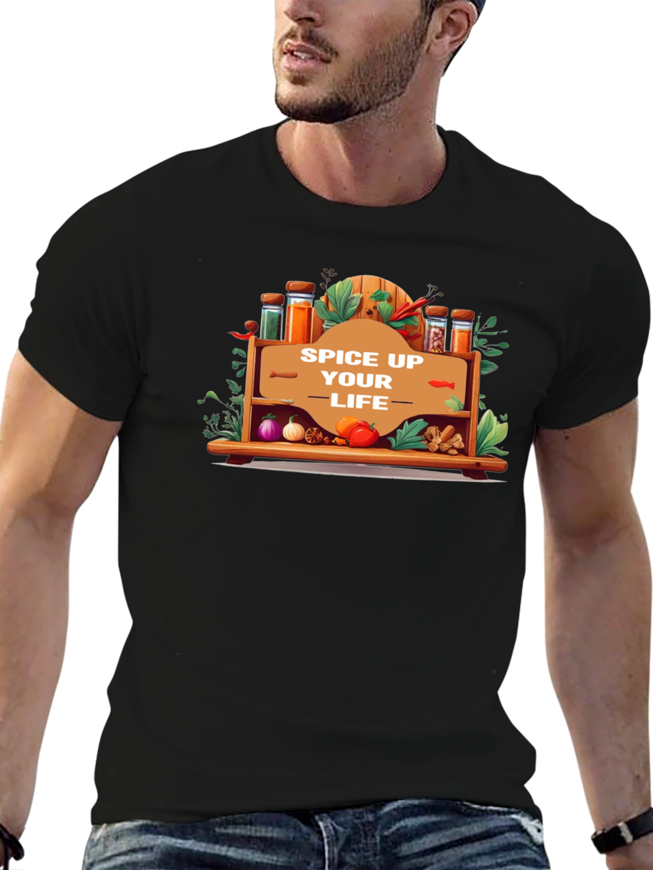 Camiseta Negra Spice Up Your Life