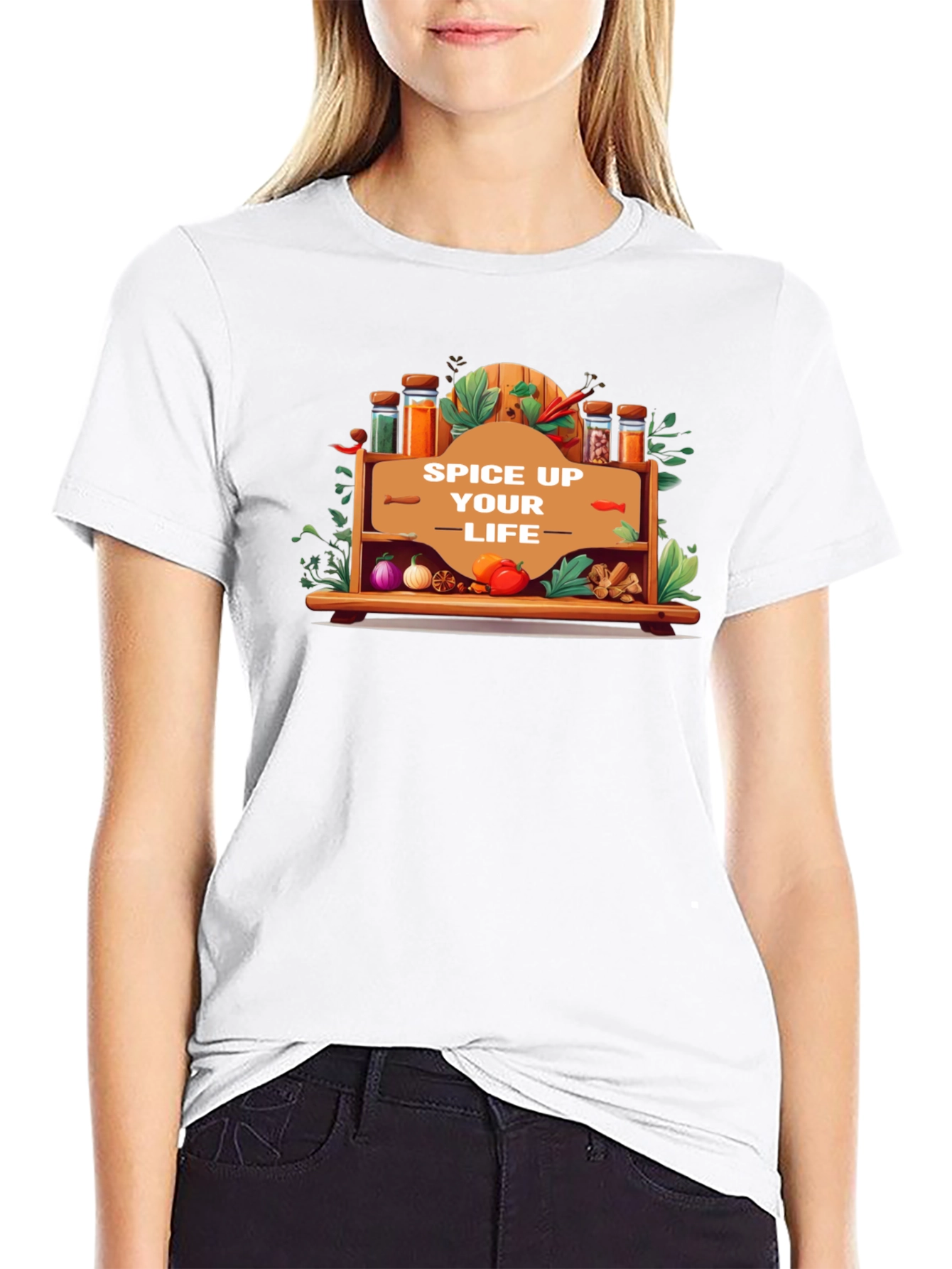 Camiseta Negra Spice Up Your Life