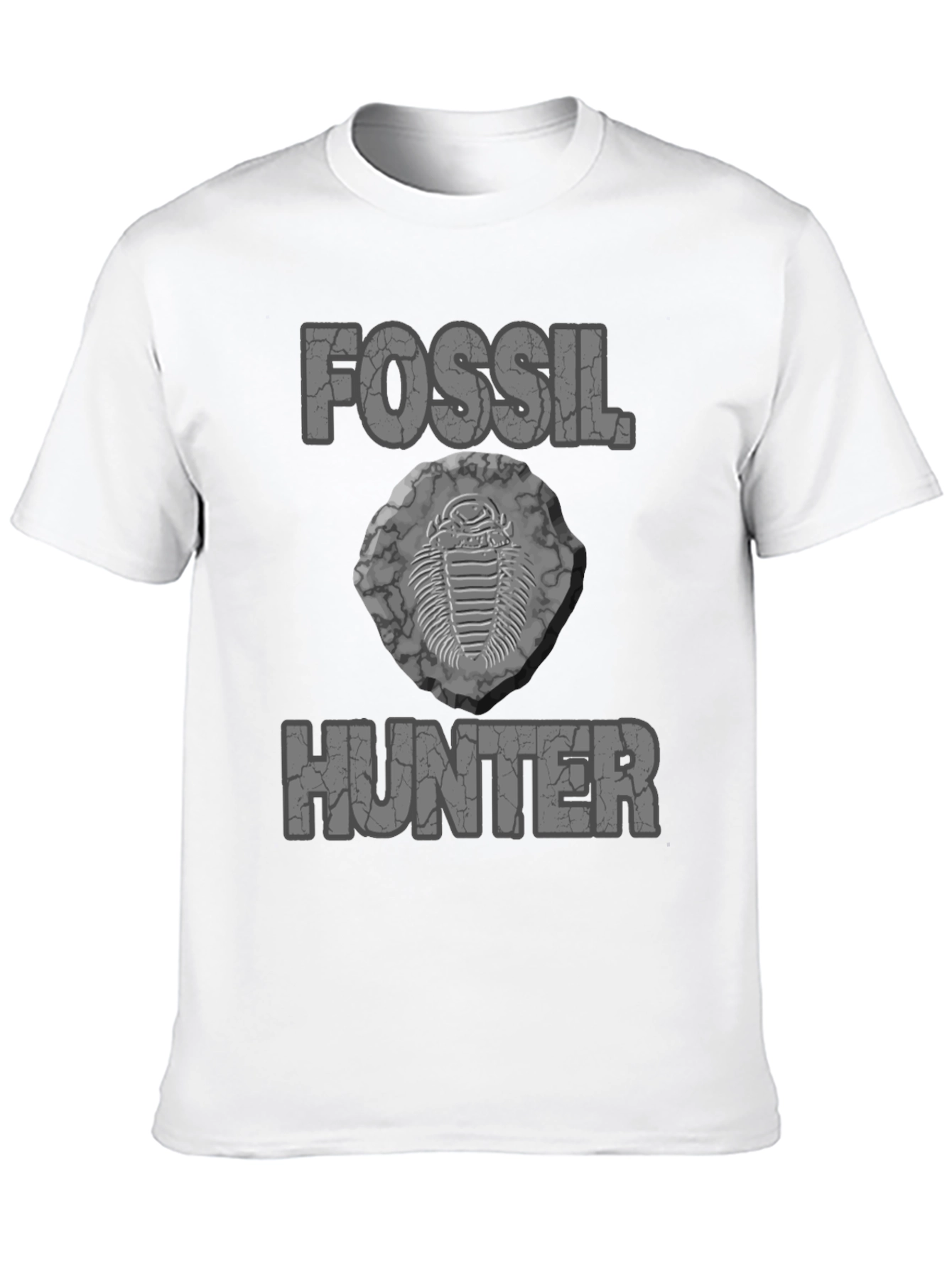 Camiseta Negra Fossil Hunter para Amantes de la Paleontología