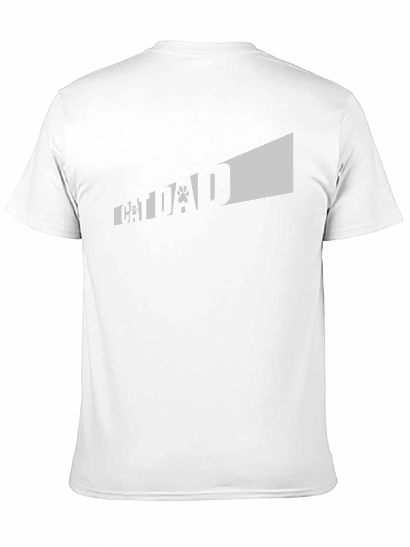 Camiseta Negra Cat Dad para Amantes de los Gatos