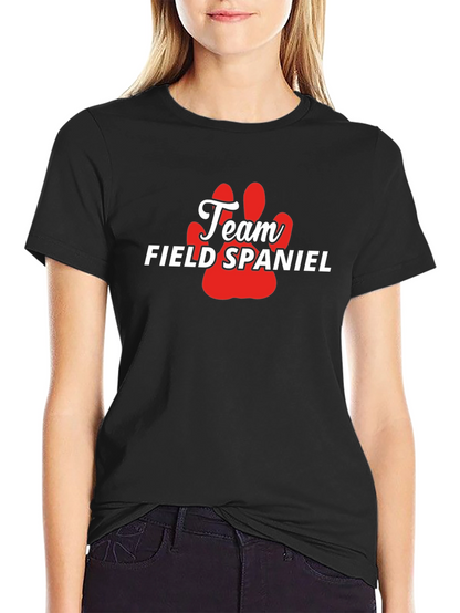Camiseta Team Field Spaniel - Diseño Pata Perro