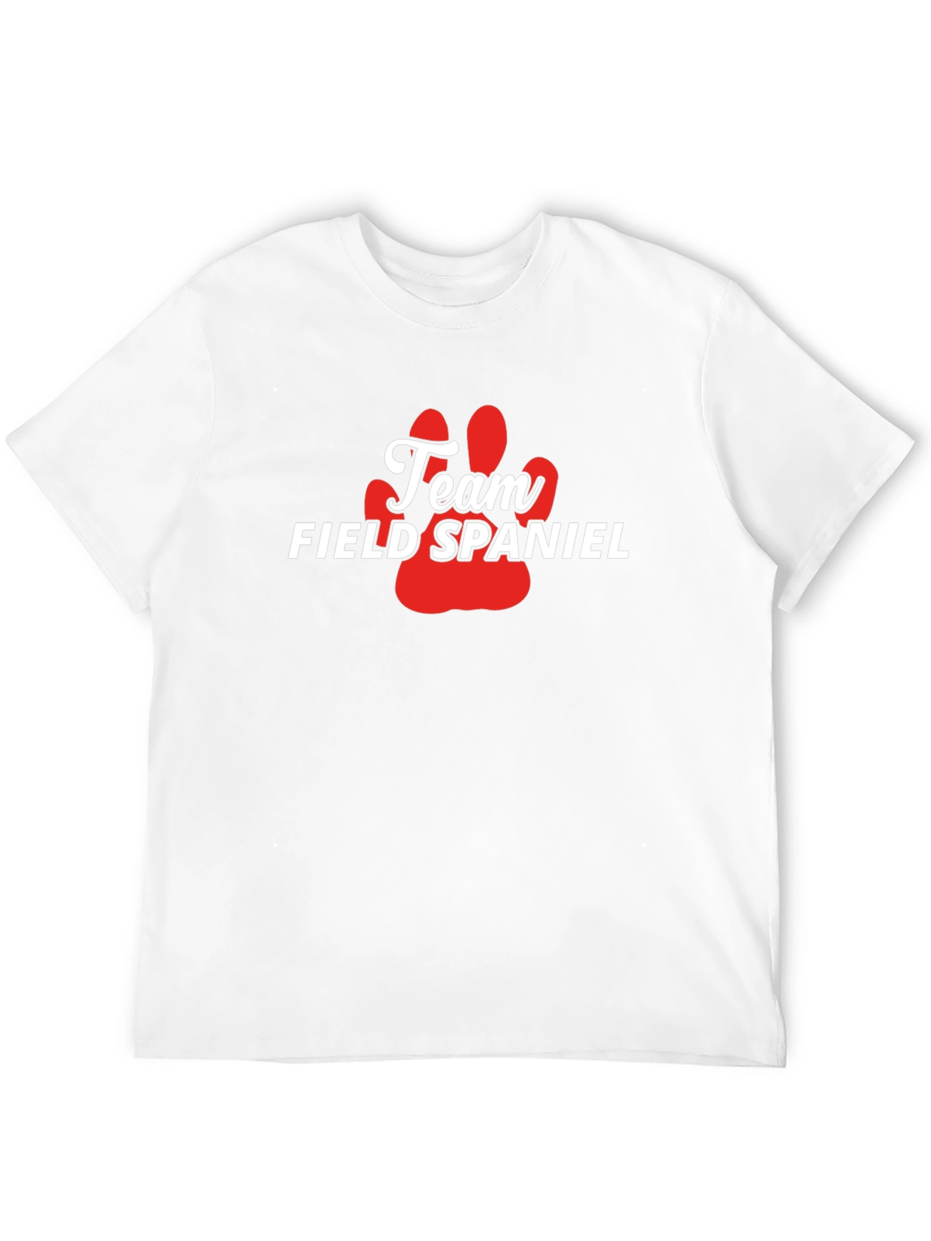 Camiseta Team Field Spaniel - Diseño Pata Perro