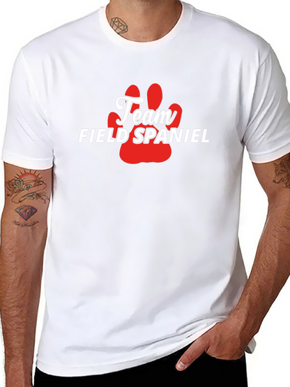Camiseta Team Field Spaniel - Diseño Pata Perro