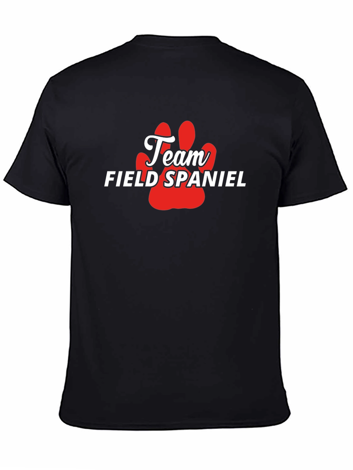 Camiseta Team Field Spaniel - Diseño Pata Perro