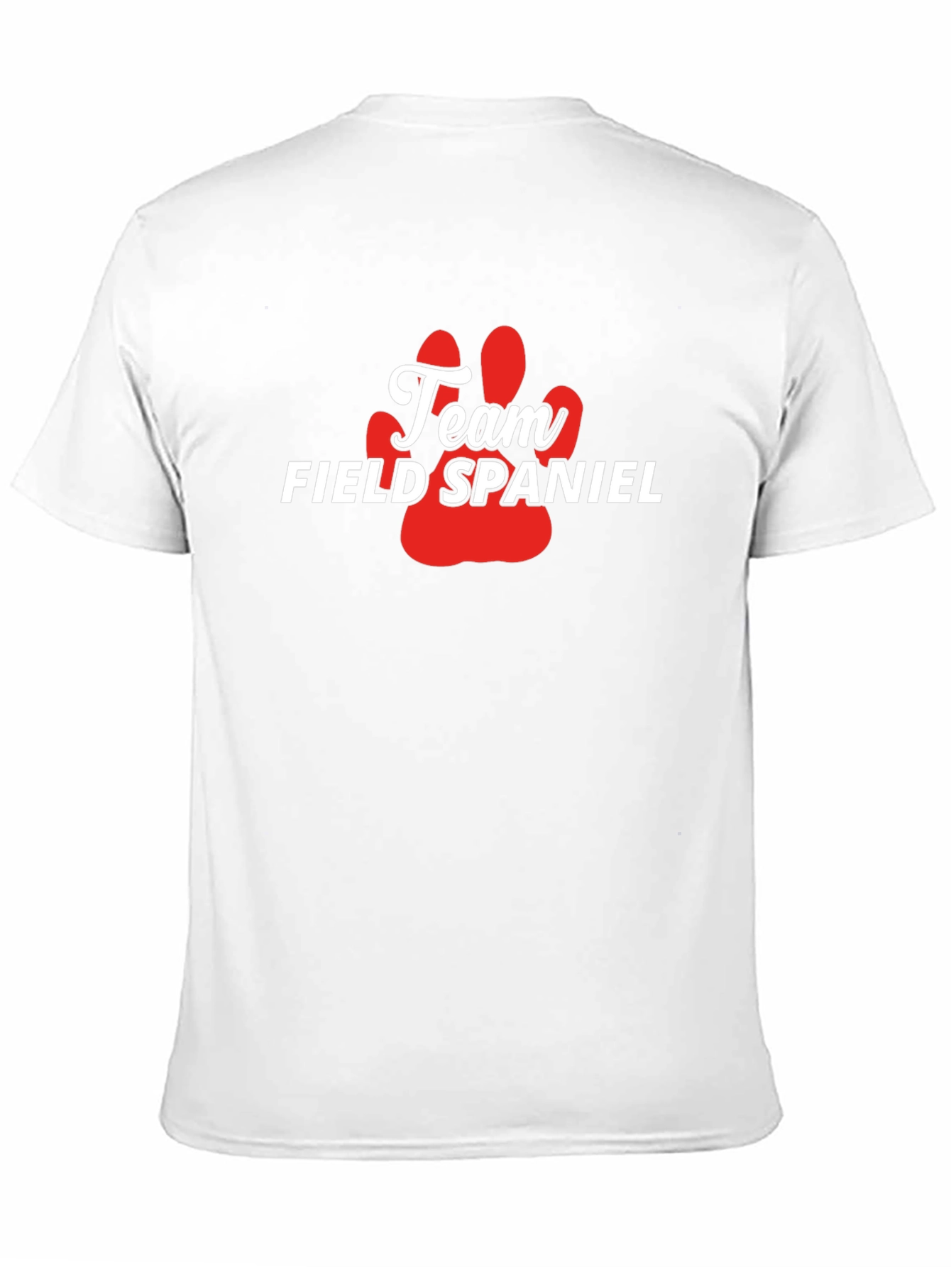 Camiseta Team Field Spaniel - Diseño Pata Perro