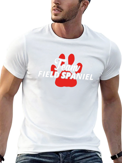 Camiseta Team Field Spaniel - Diseño Pata Perro