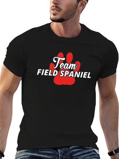 Camiseta Team Field Spaniel - Diseño Pata Perro
