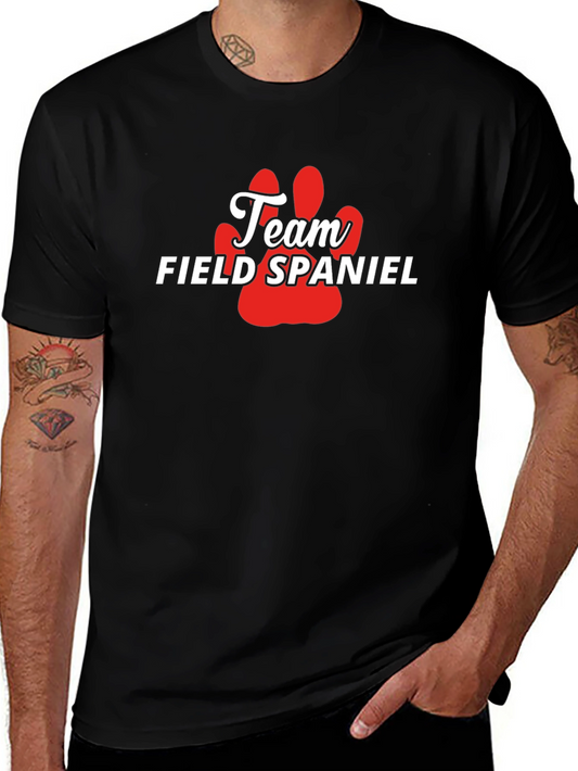 Camiseta Team Field Spaniel - Diseño Pata Perro